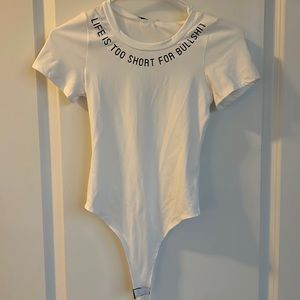 XS Fashion Nova Casual Bodysuit (NWT)